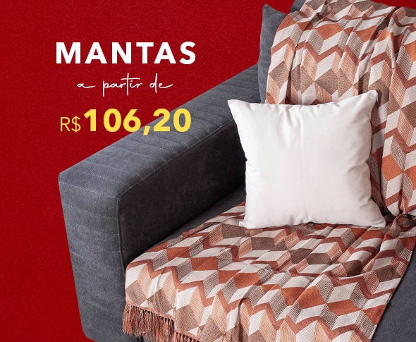 Mantas para sofá a partir de R$106,20 - Empório Domus